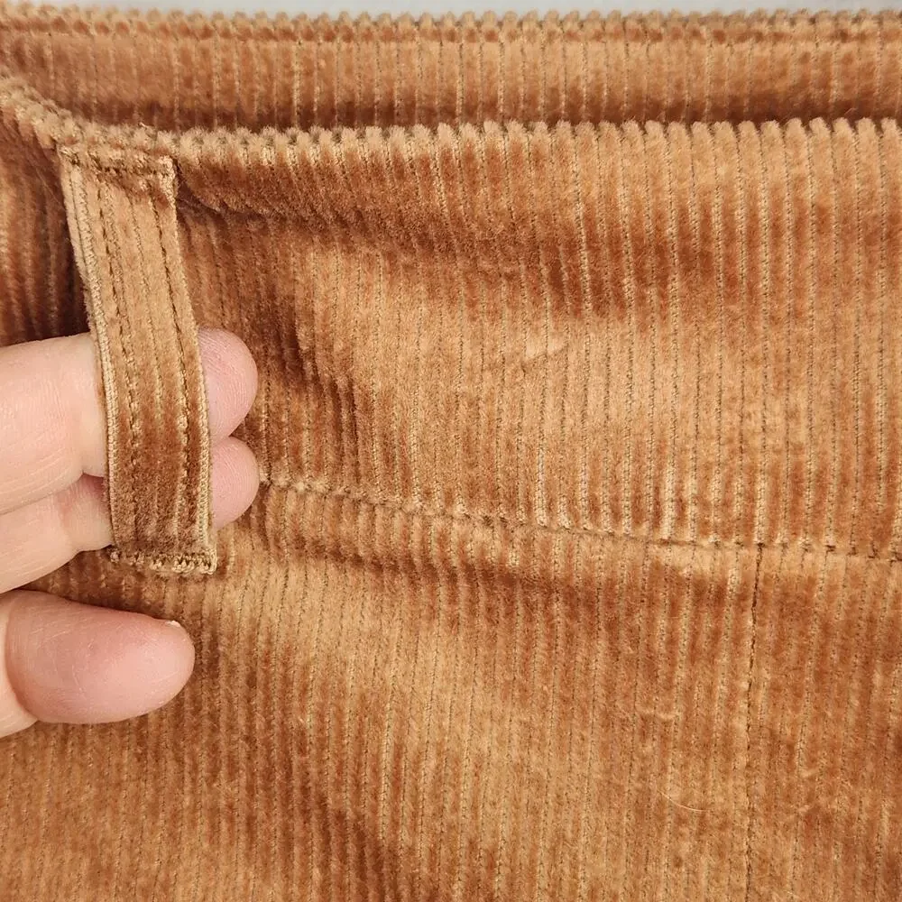 Boden Flare High Rise Corduroy Pants Dark Tan UK 14R US 10R R0180 NWT - Picture 8 of 16